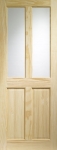 Victorian Richmond 4 Panel Clear Pine Internal Door (unglazed)